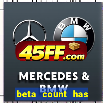 beta count has changed pt br